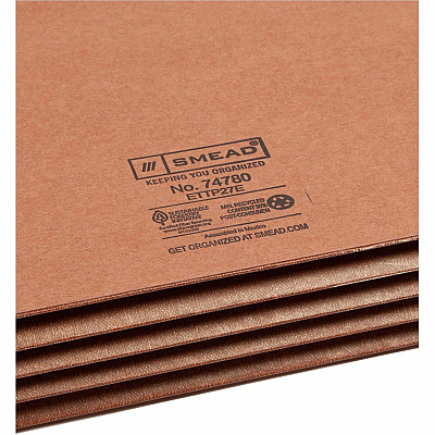Smead TUFF Straight Tab Cut Legal Recycled File Pocket (SMD74780)