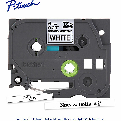 Brother P-touch Extra-Strength TZe Tape Cartridge (TZES211G)