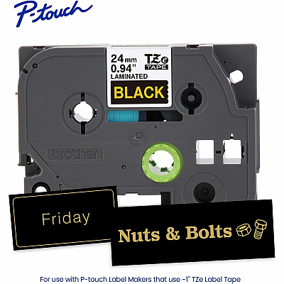 Brother P-touch TZe Laminated Label Tape (TZE354G)