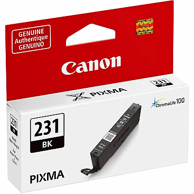 Canon CLI-231 Original Standard Yield Inkjet Ink Cartridge - Black - 1 Each (CLI231BK)