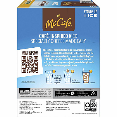 McCafe K-Cup Iced One-Step Mocha Frappe (9845CT)