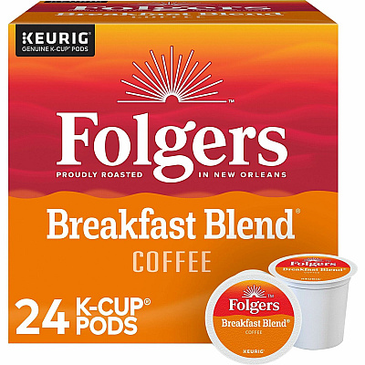 Folgers K-Cup Breakfast Blend Coffee (3451CT)