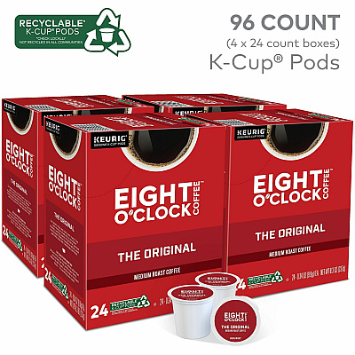 Eight O'Clock K-Cup, Ground Original Coffee (0657CT)