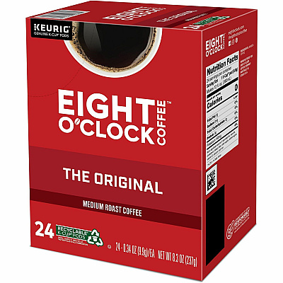Eight O'Clock K-Cup, Ground Original Coffee (0657CT)