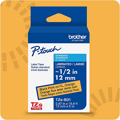 Brother P-touch TZe Laminated Label Tape (TZEB31CSG)