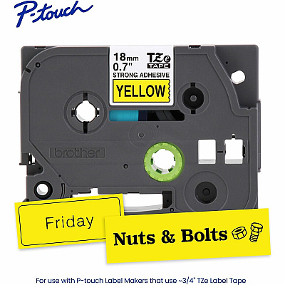 Brother P-touch Extra-Strength TZe Tape Cartridge (TZES641G)