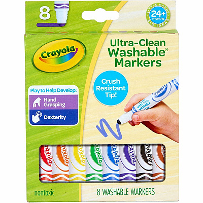 Crayola Crush Resistant Washable Toddler Markers (811548)