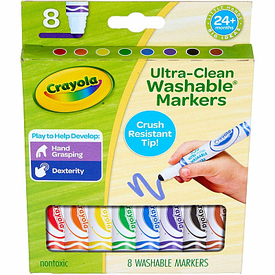 Crayola Crush Resistant Washable Toddler Markers (811548)