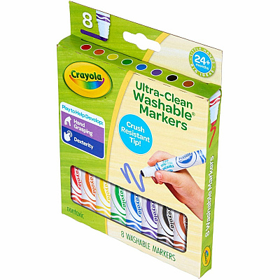 Crayola Crush Resistant Washable Toddler Markers (811548)