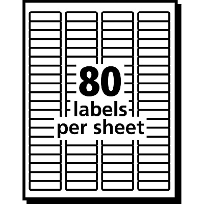 Avery Easy Peel Inkjet Printer Mailing Labels (AVE8667)