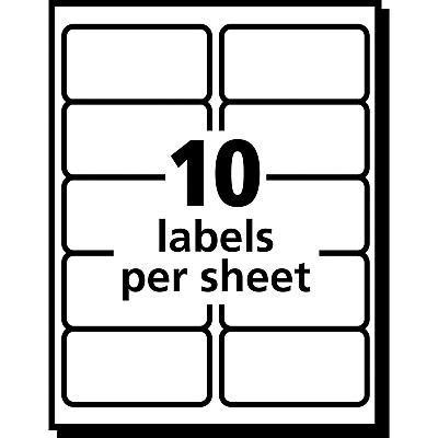 Avery Shipping Labels, Sure Feed, 2" x 4" , 100 Clear Labels (18663)
