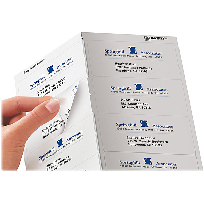 Avery Shipping Labels, Sure Feed, 2" x 4" , 100 Clear Labels (18663)
