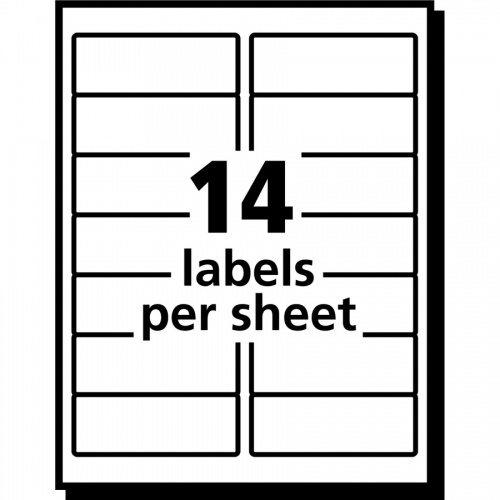 Avery Easy Peel Inkjet Printer Mailing Labels (8662)