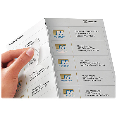Avery Easy Peel Inkjet Printer Mailing Labels (AVE8662)