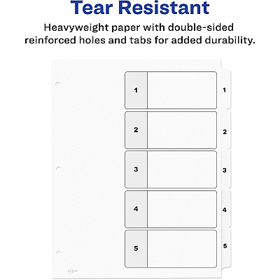 Avery Ready Index Table of Contents Dividersfor Laser and Inkjet Printers (AVE11130)