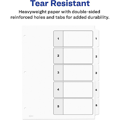 Avery Ready Index Table of Contents Dividersfor Laser and Inkjet Printers (AVE11130)