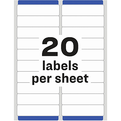 Avery Easy Peel White Inkjet Mailing Labels (AVE8161)