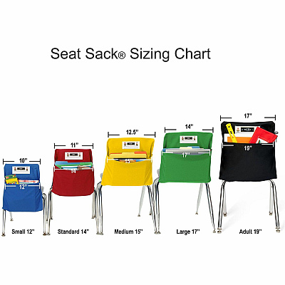 Seat Sack Classroom Pack One-Pocket Seat Sacks (00117)