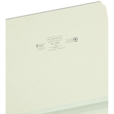 Smead Straight Tab Cut Letter Recycled Top Tab File Folder (SMD13200)