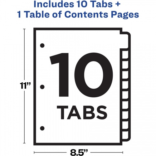 Avery Ready Index Custom TOC Binder Dividers (11135)