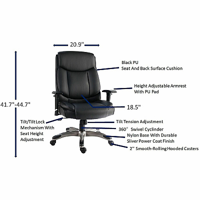 Lorell High-Back Leather Executive Chair (63272)