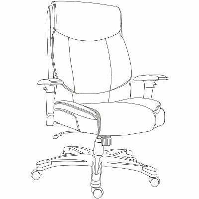 Lorell High-Back Leather Executive Chair (63272)