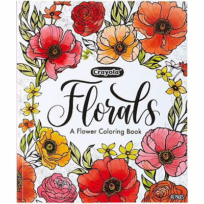 Crayola Florals, A Flower Coloring Book Printed Book (041082)