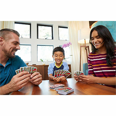 UNO Junior Card Game For Kids With Simple Rules & Animal Matching For 2-4 Player (GKF04)