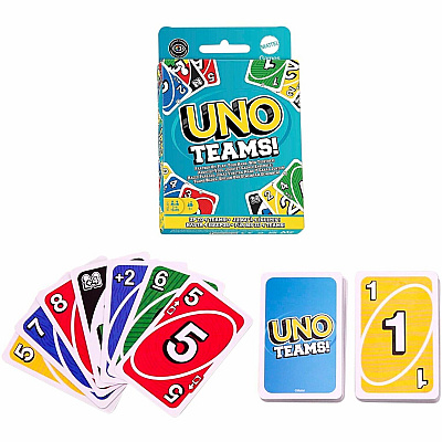 UNO Teams Card Game For Family Nights, Game Nights, Travel, Camping & Parties (HXT58)