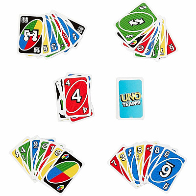 UNO Teams Card Game For Family Nights, Game Nights, Travel, Camping & Parties (HXT58)