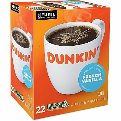 Dunkin Donuts Dunkin Donuts K-Cup, Pod French Vanilla Coffee (1268CT)