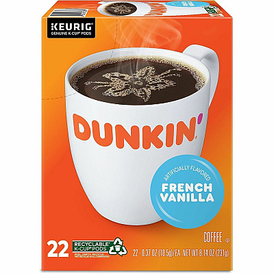 Dunkin Donuts Dunkin Donuts K-Cup, Pod French Vanilla Coffee (1268CT)