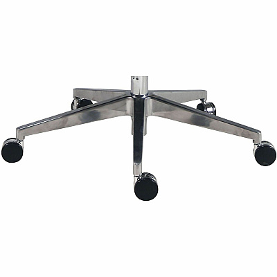 Lorell Fuerte Executive/Conference High-Back Chair with Polished Aluminum Arms (63305)