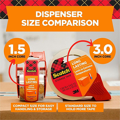 Scotch Long-Lasting Storage Packing Tape (3650LR44GC)