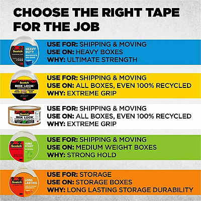 Scotch Long-Lasting Storage Packing Tape (3650LR44GC)