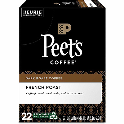 Peet's Coffee K-Cup French Roast Coffee (2405CT)