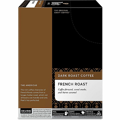Peet's Coffee K-Cup French Roast Coffee (2405CT)