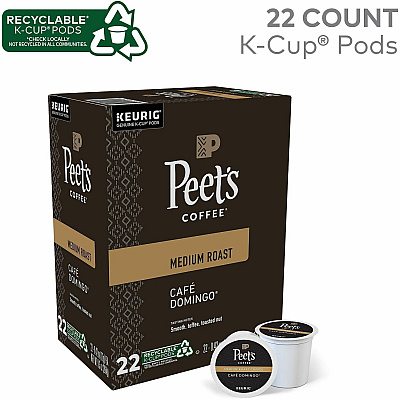 Peet's Coffee K-Cup Cafe Domingo Coffee (2404CT)