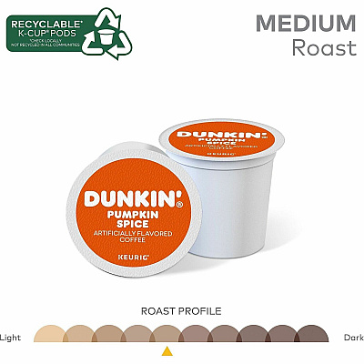 Dunkin Donuts Dunkin Donuts K-Cup Pumpkin Spice Coffee (7596CT)