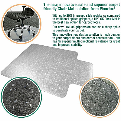 Cleartex TrYlok Chair Mats (NRCMFLVT0004)