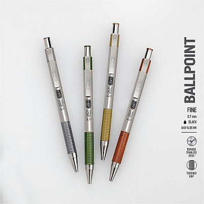 Zebra F-301 EarthyTones Retractable Ballpoint Pens (27294)