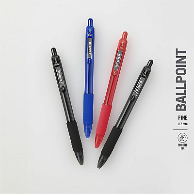 Zebra Z-Grip Retractable Ballpoint Pens (20720)