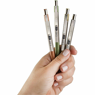 Zebra F-301 EarthyTones Retractable Ballpoint Pens (27304)