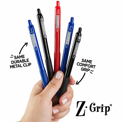 Zebra Z-Grip Retractable Ballpoint Pens (20710)
