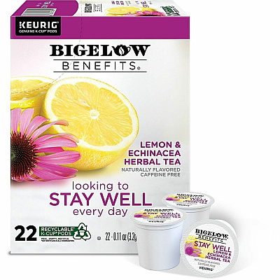 Bigelow Lemon & Echinacea Herbal Tea Herbal Tea K-Cup (2025CT)