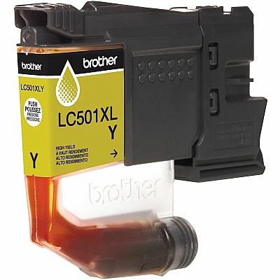 Brother Original High (XL) Yield Inkjet Ink Cartridge - Yellow - 1 Each (LC501XLYS)