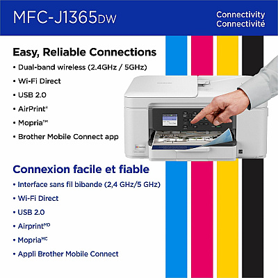 Brother MFCJ1365DW Inkjet Multifunction Printer - Color