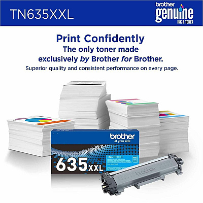 Brother Original Super High Yield Laser Toner Cartridge - Cyan - 1 Each (TN635XXLC)