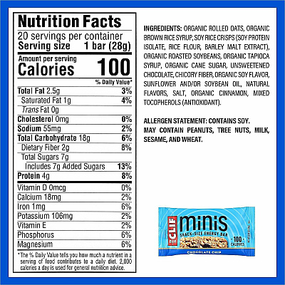 CLIF Bar Minis Chocolate Chip (22002454)
