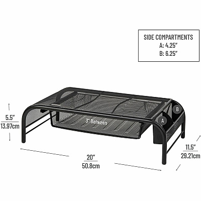 Mind Reader Monitor Stand and Organizer (MESHMONSTA)